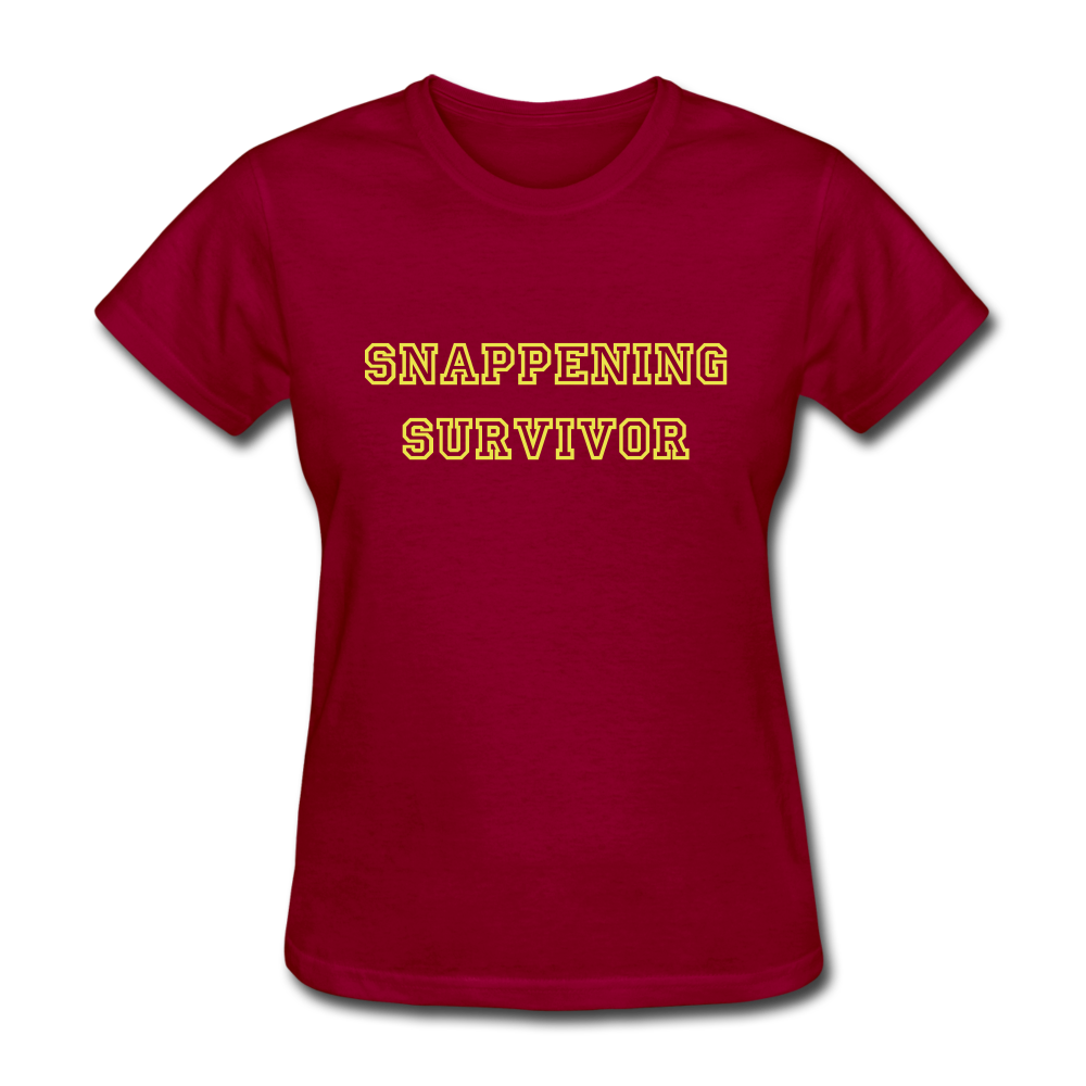 Snappening Survivor (Women's T-Shirt) - dark red