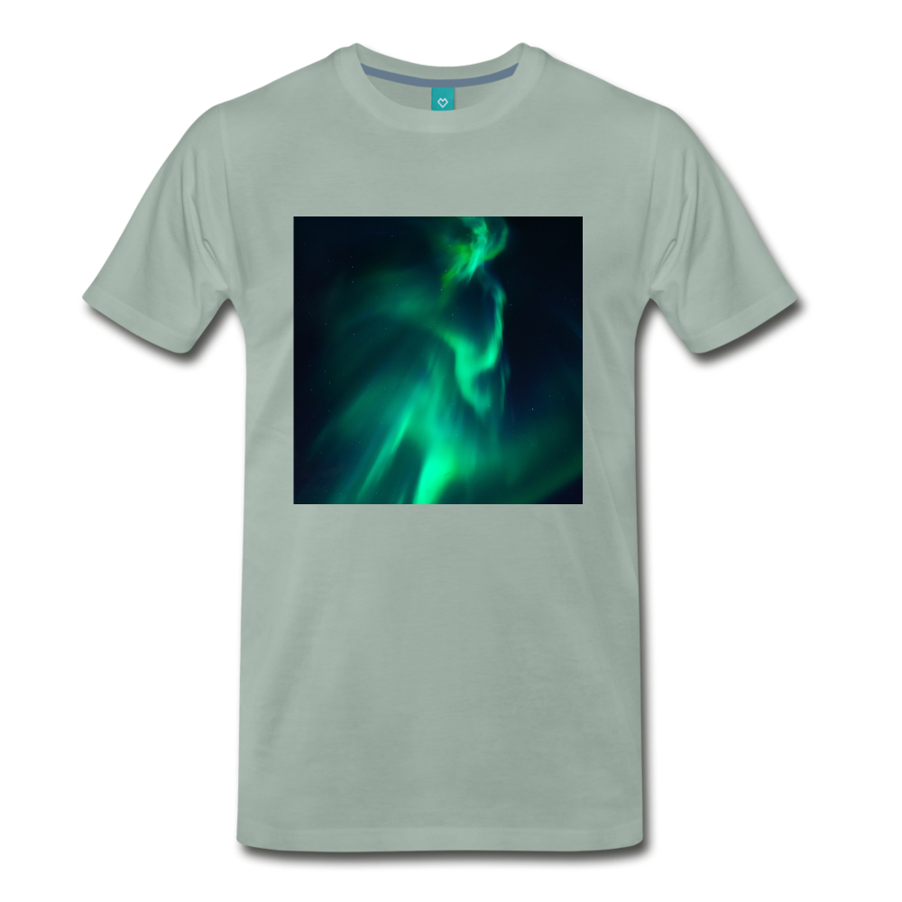 Northern Lights (Men's Premium T-Shirt) - steel green