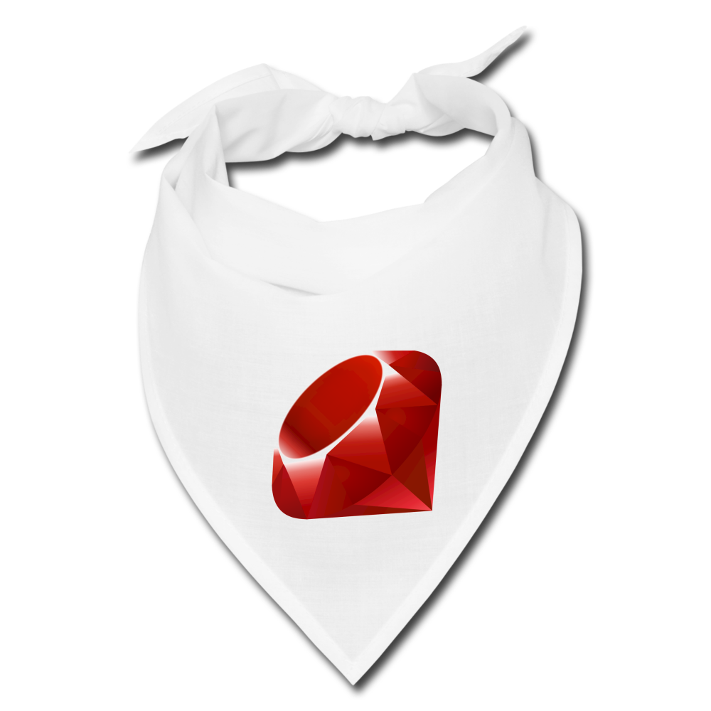 Ruby Logo (Bandana) - white