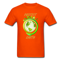 Protect the Earth (Men's T-Shirt) - orange