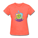 Cute Alien (Women's T-Shirt) - heather coral
