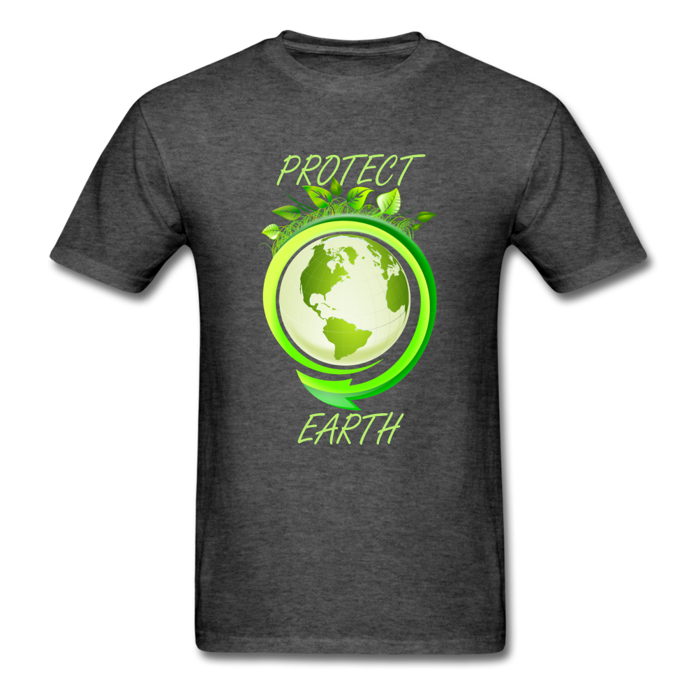 Protect the Earth (Men's T-Shirt) - heather black