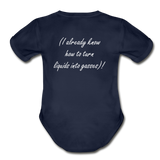 Future Scientist (Organic Short Sleeve Baby Bodysuit) - dark navy