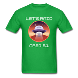 Let's Raid Area 51 (Men's T-Shirt) - bright green