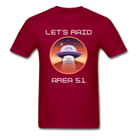 Let's Raid Area 51 (Men's T-Shirt) - dark red
