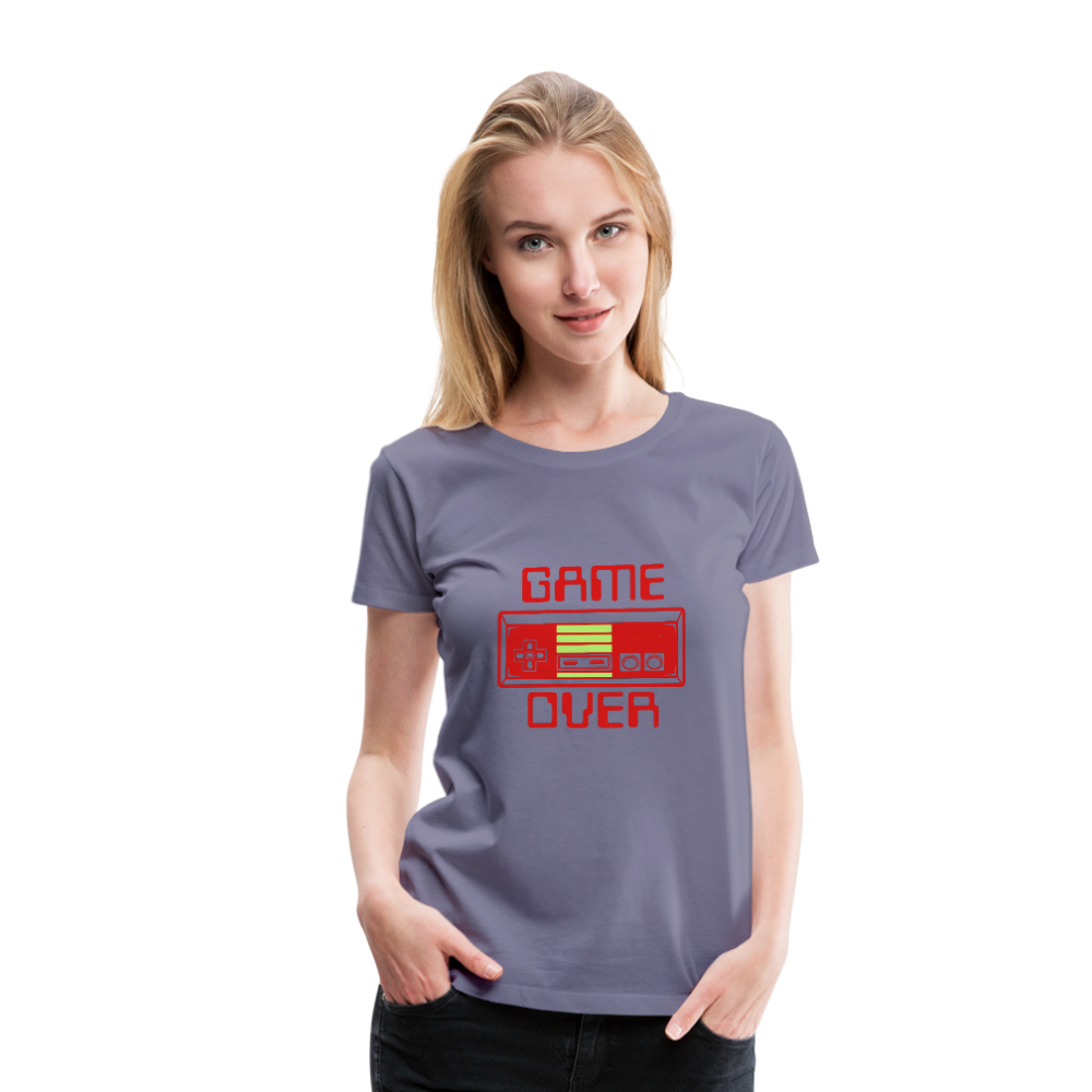Game Over (Women’s Premium T-Shirt) - washed violet