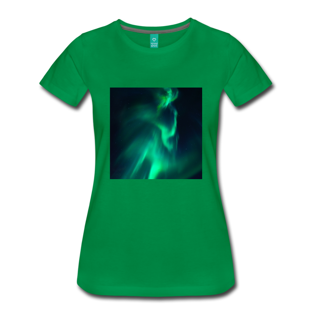 Northern Lights (Women’s Premium T-Shirt) - kelly green