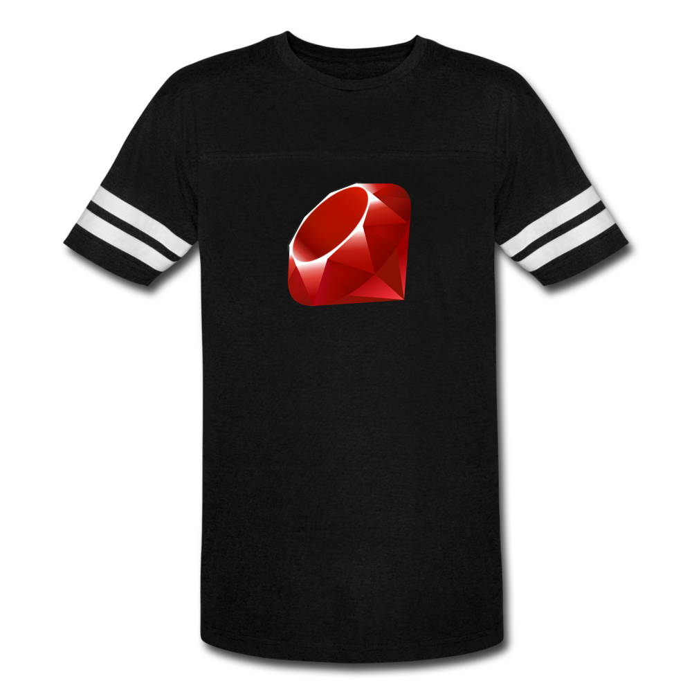 Ruby Logo (Vintage Sport T-Shirt) - black/white