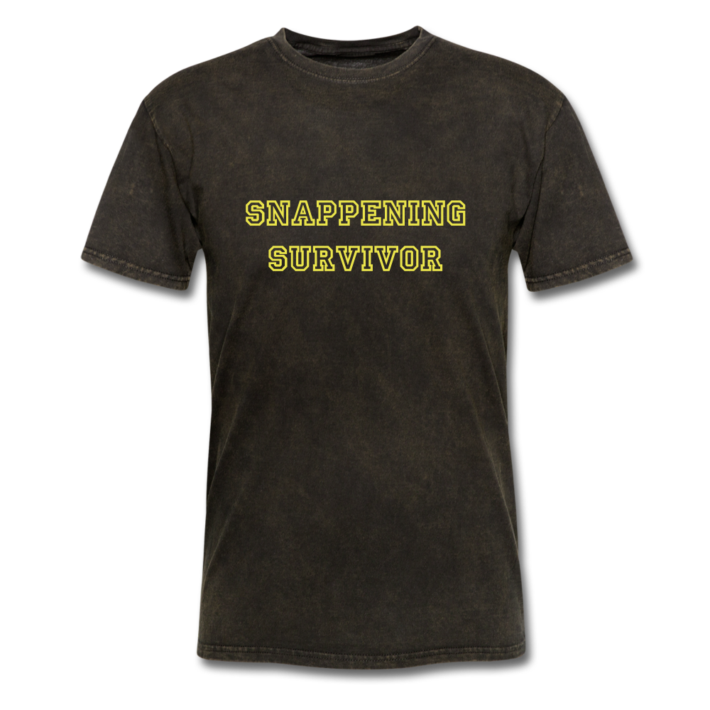 Snappening Survivor (Men's T-Shirt) - mineral black
