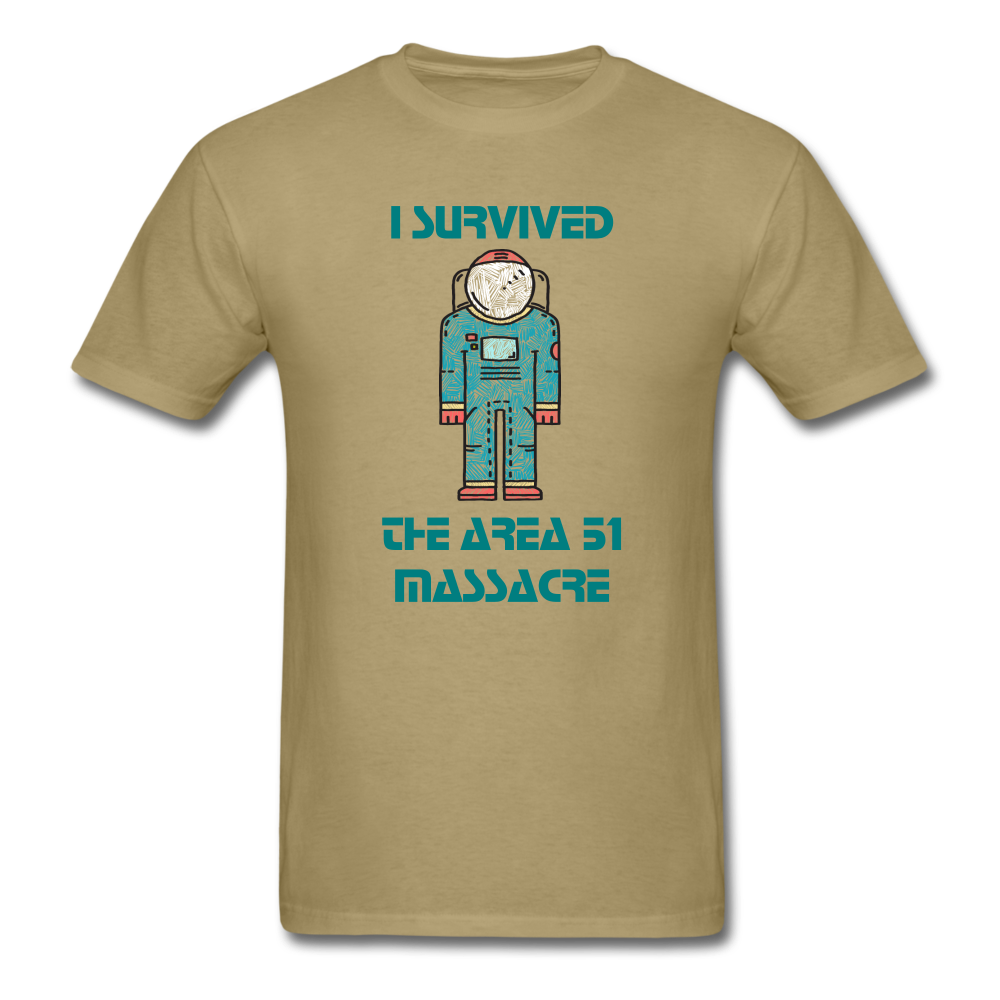 Area 51 Survivor (Men's T-Shirt) - khaki