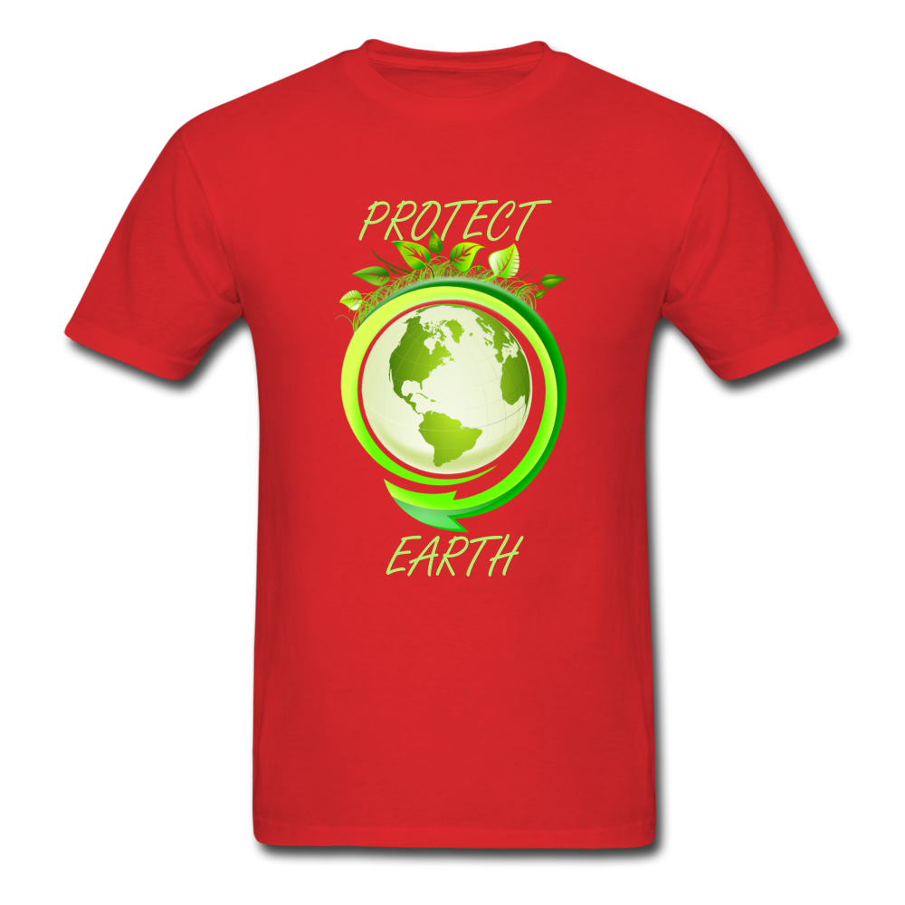 Protect the Earth (Men's T-Shirt) - red