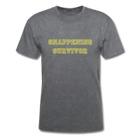 Snappening Survivor (Men's T-Shirt) - mineral charcoal gray