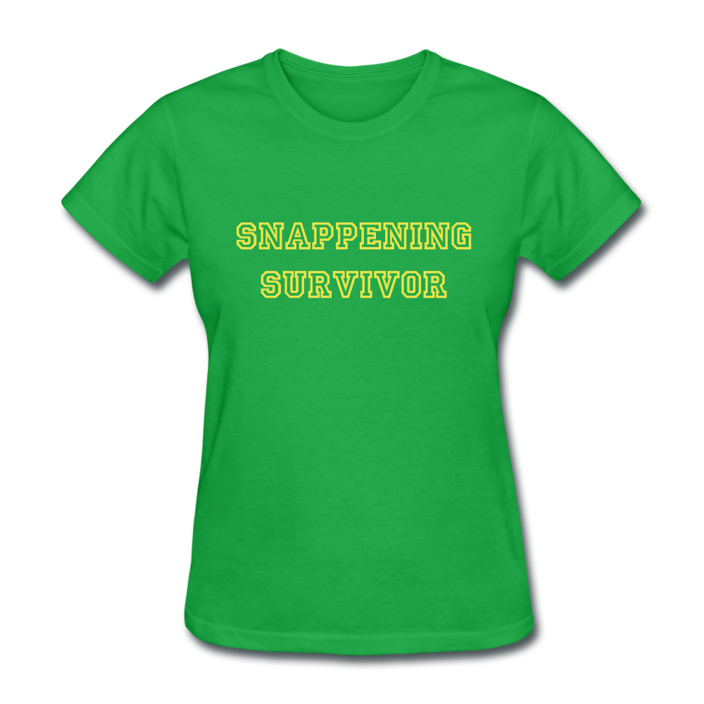 Snappening Survivor (Women's T-Shirt) - bright green