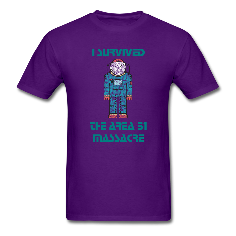 Area 51 Survivor (Men's T-Shirt) - purple