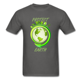 Protect the Earth (Men's T-Shirt) - charcoal