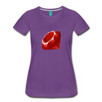 Ruby Logo (Women’s Premium T-Shirt) - purple
