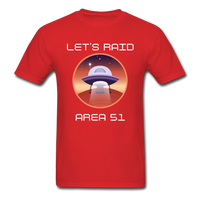 Let's Raid Area 51 (Men's T-Shirt) - red