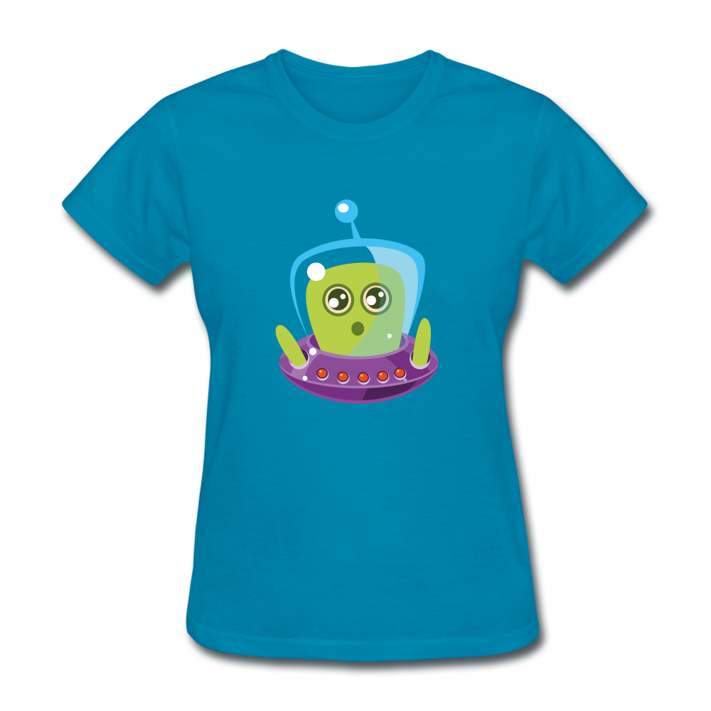Cute Alien (Women's T-Shirt) - turquoise