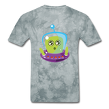 Cute Alien (Men's T-Shirt) - grey tie dye