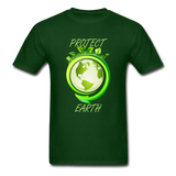 Protect the Earth (Men's T-Shirt) - forest green