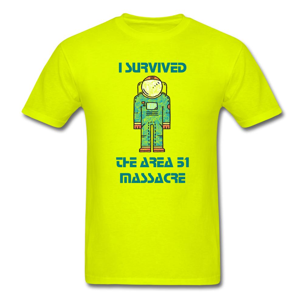 Area 51 Survivor (Men's T-Shirt) - safety green