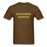 Snappening Survivor (Men's T-Shirt) - brown