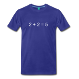 2 + 2 = 5 (Men's Premium T-Shirt) - royal blue