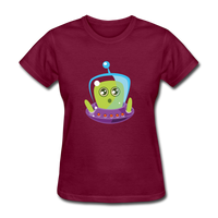 Cute Alien (Women's T-Shirt) - burgundy
