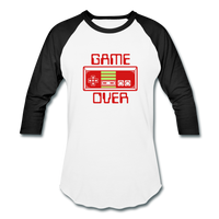 Game Over (Baseball T-Shirt) - white/black