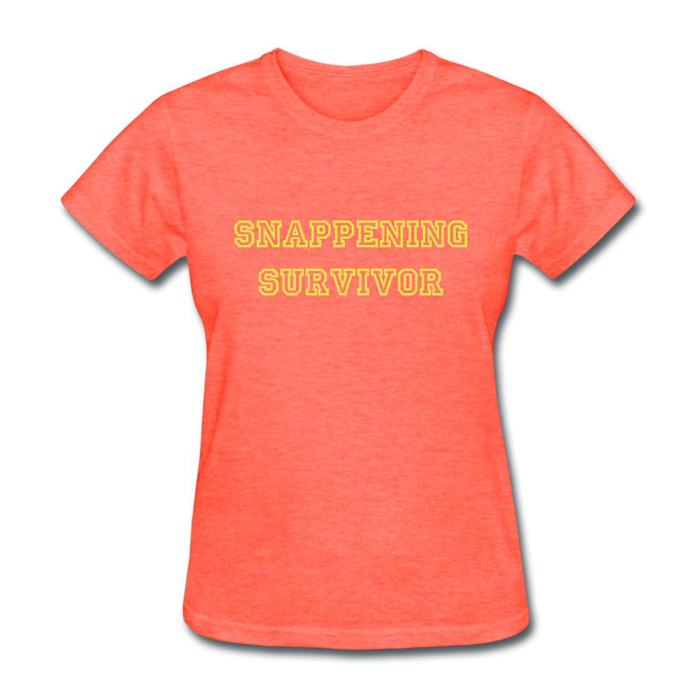 Snappening Survivor (Women's T-Shirt) - heather coral