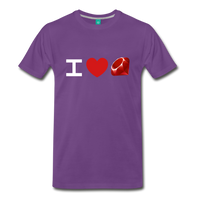 Ruby Logo (Men's Premium T-Shirt) - purple
