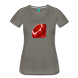 Ruby Logo (Women’s Premium T-Shirt) - asphalt gray