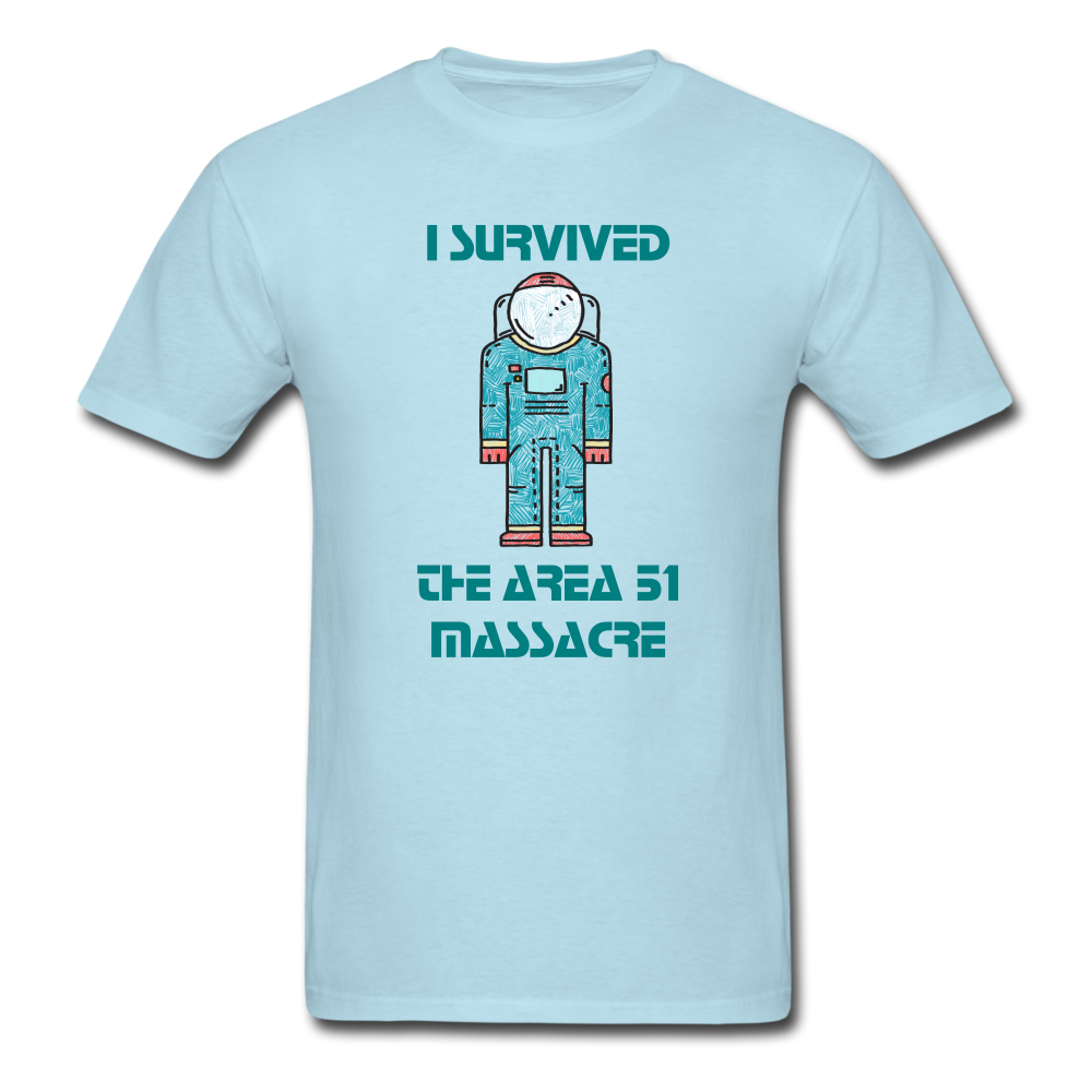 Area 51 Survivor (Men's T-Shirt) - powder blue