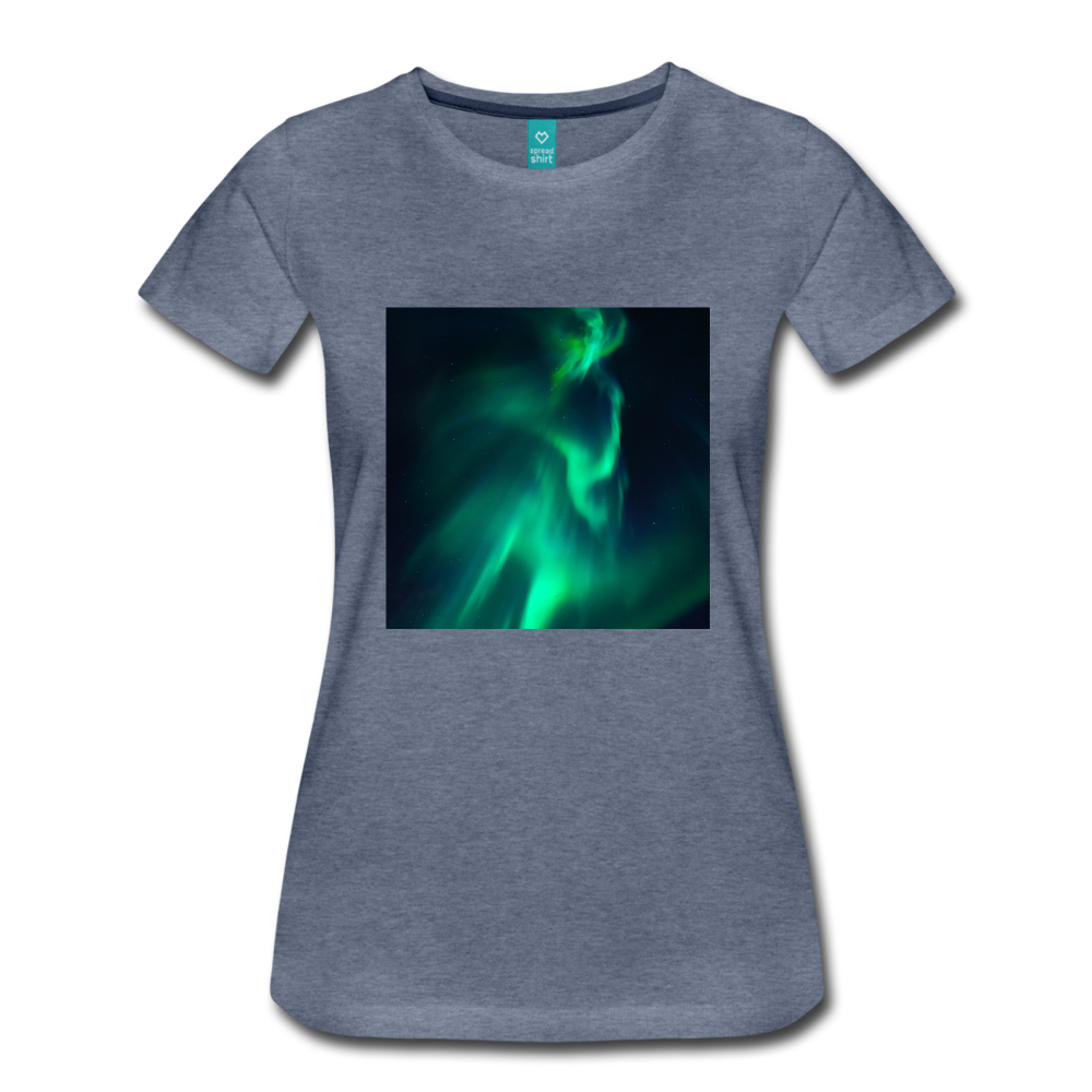 Northern Lights (Women’s Premium T-Shirt) - heather blue