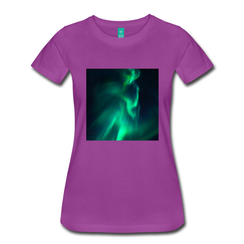 Northern Lights (Women’s Premium T-Shirt) - light purple