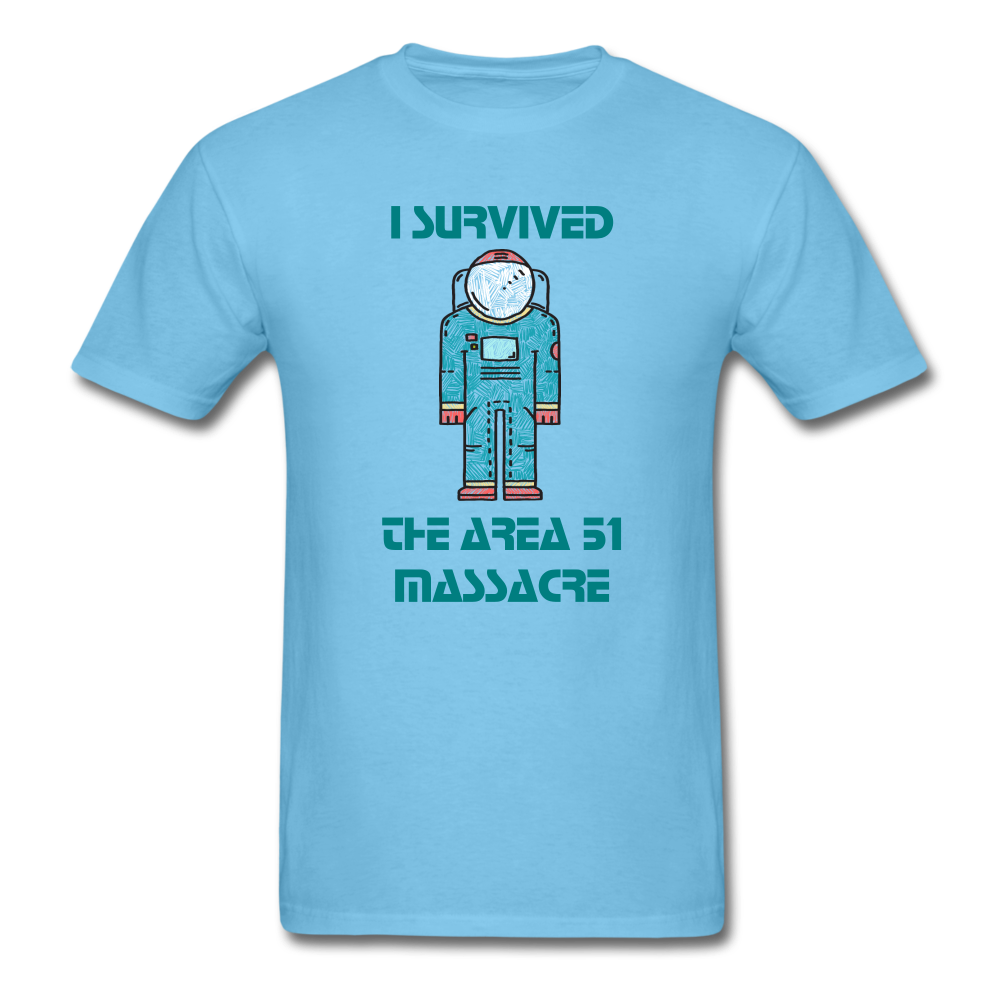 Area 51 Survivor (Men's T-Shirt) - aquatic blue