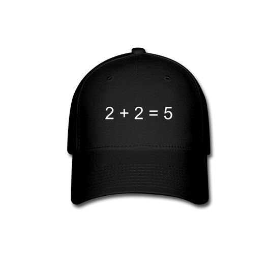 2 + 2 = 5 (Baseball Cap) - black