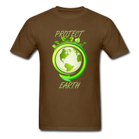 Protect the Earth (Men's T-Shirt) - brown