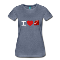 I Heart Ruby (Women’s Premium T-Shirt) - heather blue