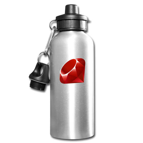 Ruby Logo (Water Bottle) - silver