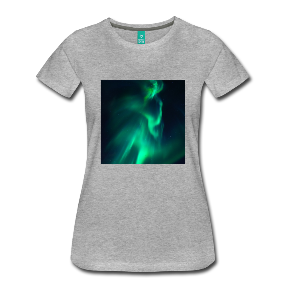 Northern Lights (Women’s Premium T-Shirt) - heather gray