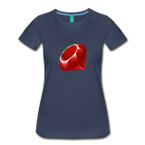 Ruby Logo (Women’s Premium T-Shirt) - navy