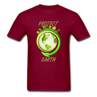 Protect the Earth (Men's T-Shirt) - burgundy