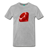 Ruby Logo (Men's Premium T-Shirt) - heather gray