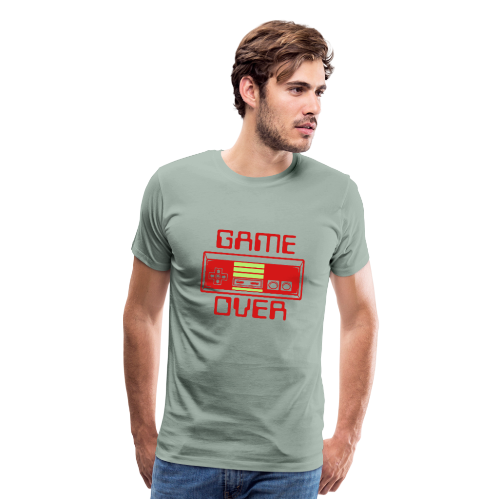 Game Over (Men's Premium T-Shirt) - steel green