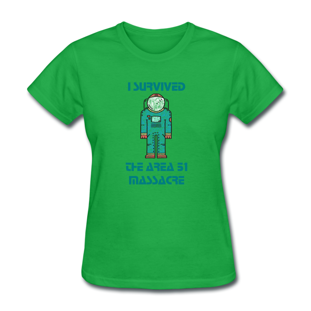 Area 51 Survivor (Women's T-Shirt) - bright green