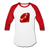 Ruby Logo (Baseball T-Shirt) - white/red
