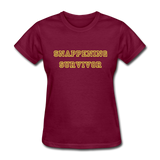 Snappening Survivor (Women's T-Shirt) - burgundy