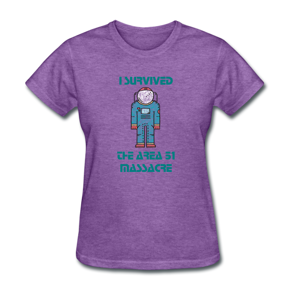 Area 51 Survivor (Women's T-Shirt) - purple heather