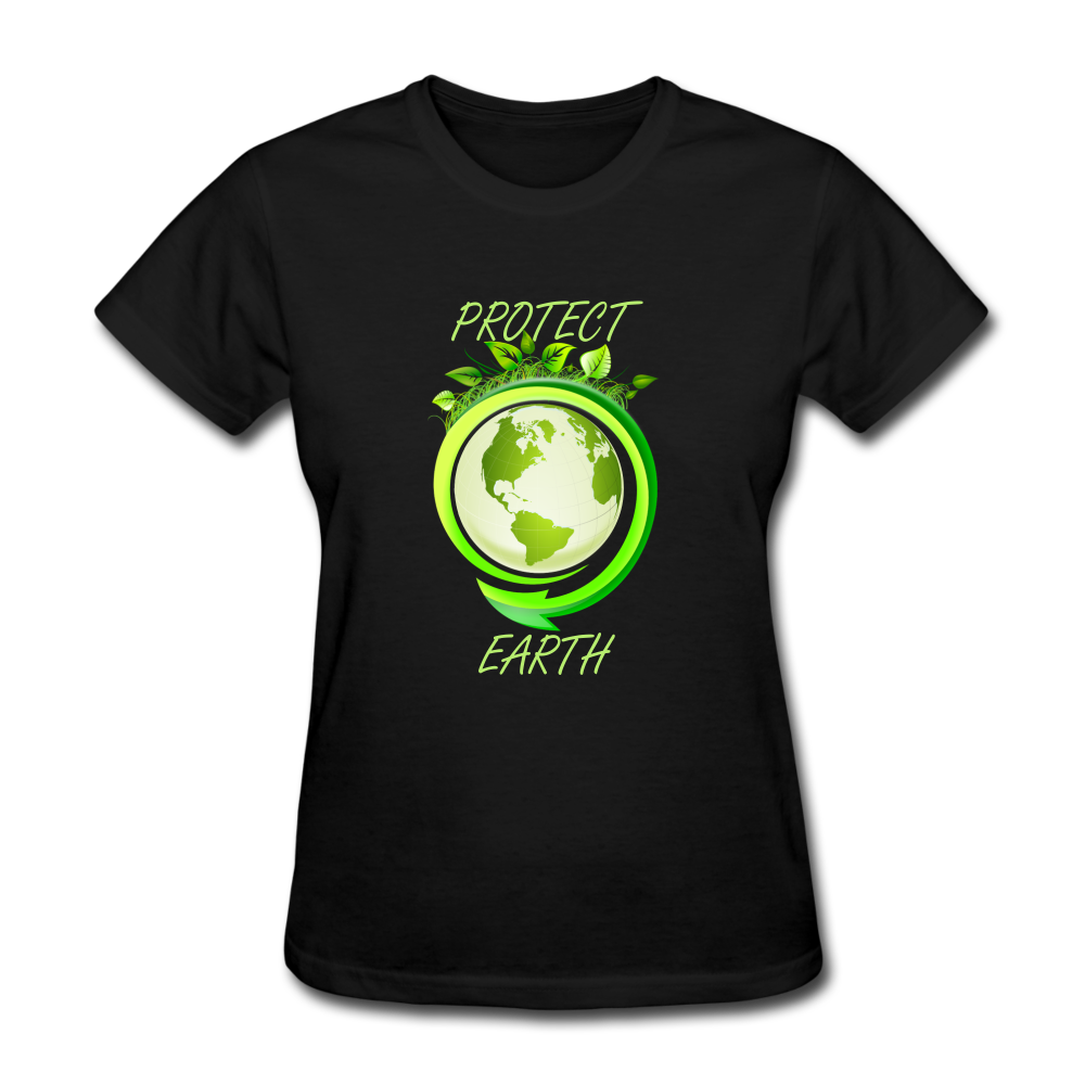 Protect the Earth (Women's T-Shirt) - black